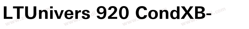 LTUnivers 920 CondXB字体转换